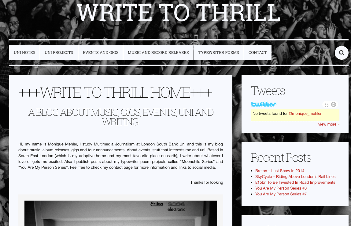 Write To Thrill Homepage